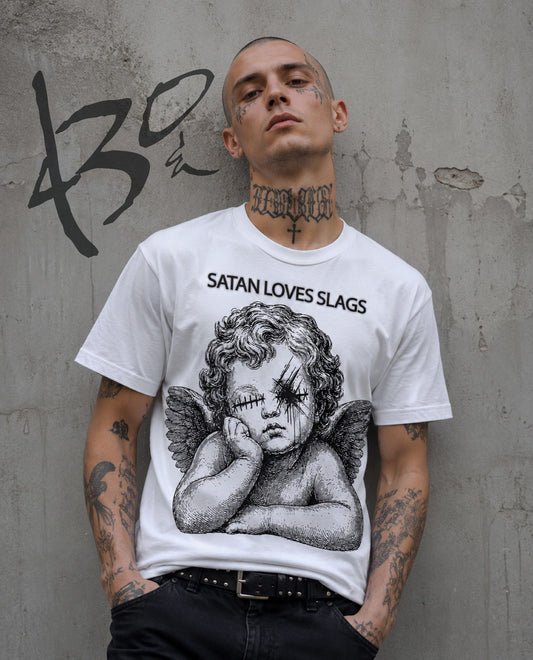 Satan Loves Slags T-Shirt — Post No Bills Edition