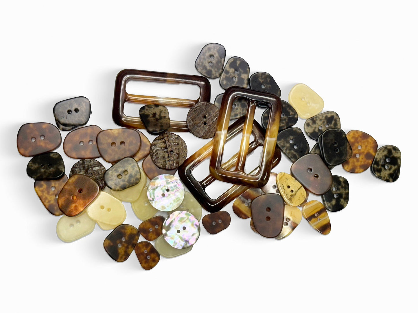 Brown Tortoise Shell buttons