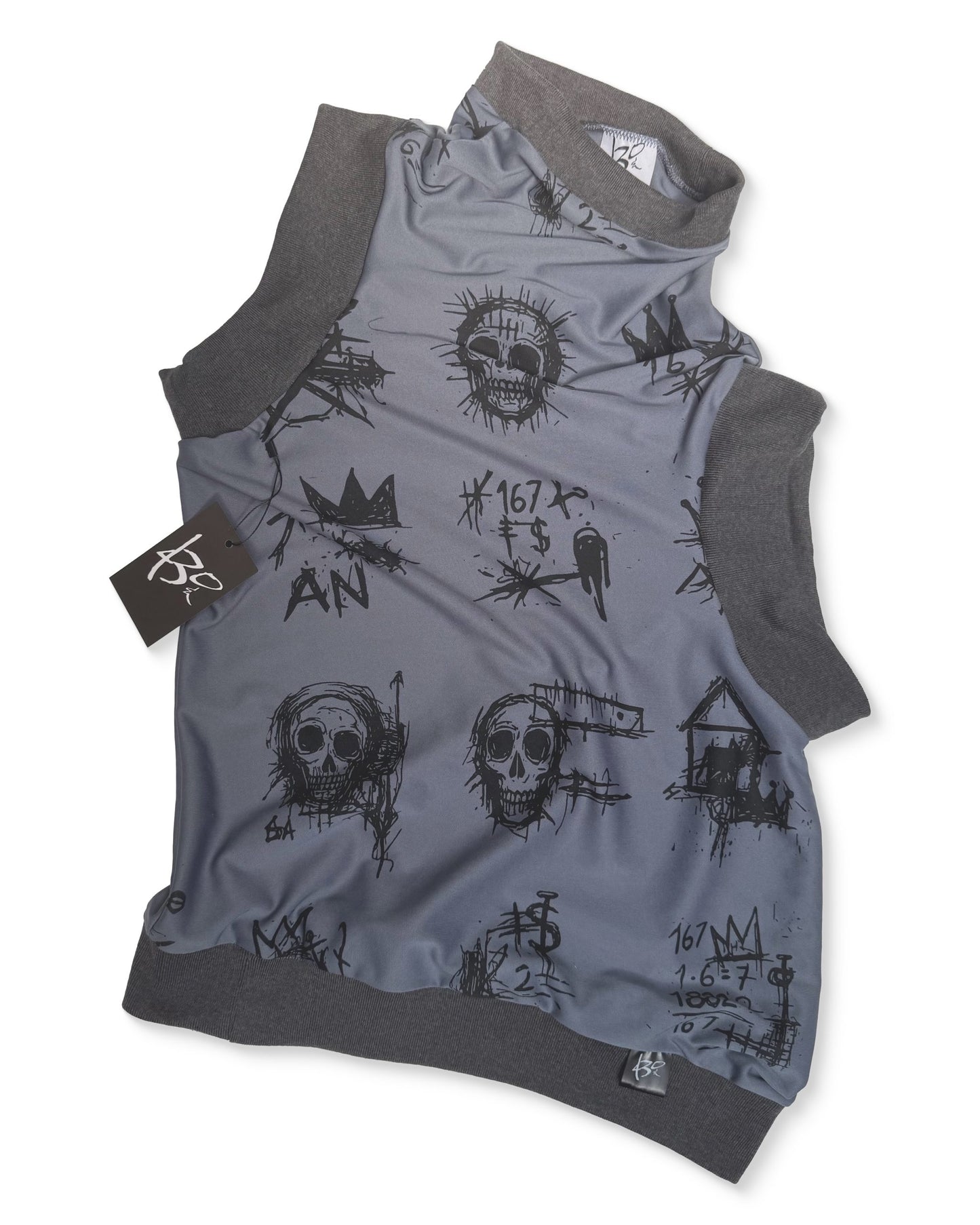 Slum Gentry 167 Asymmetric Funnel-Neck T-Shirt