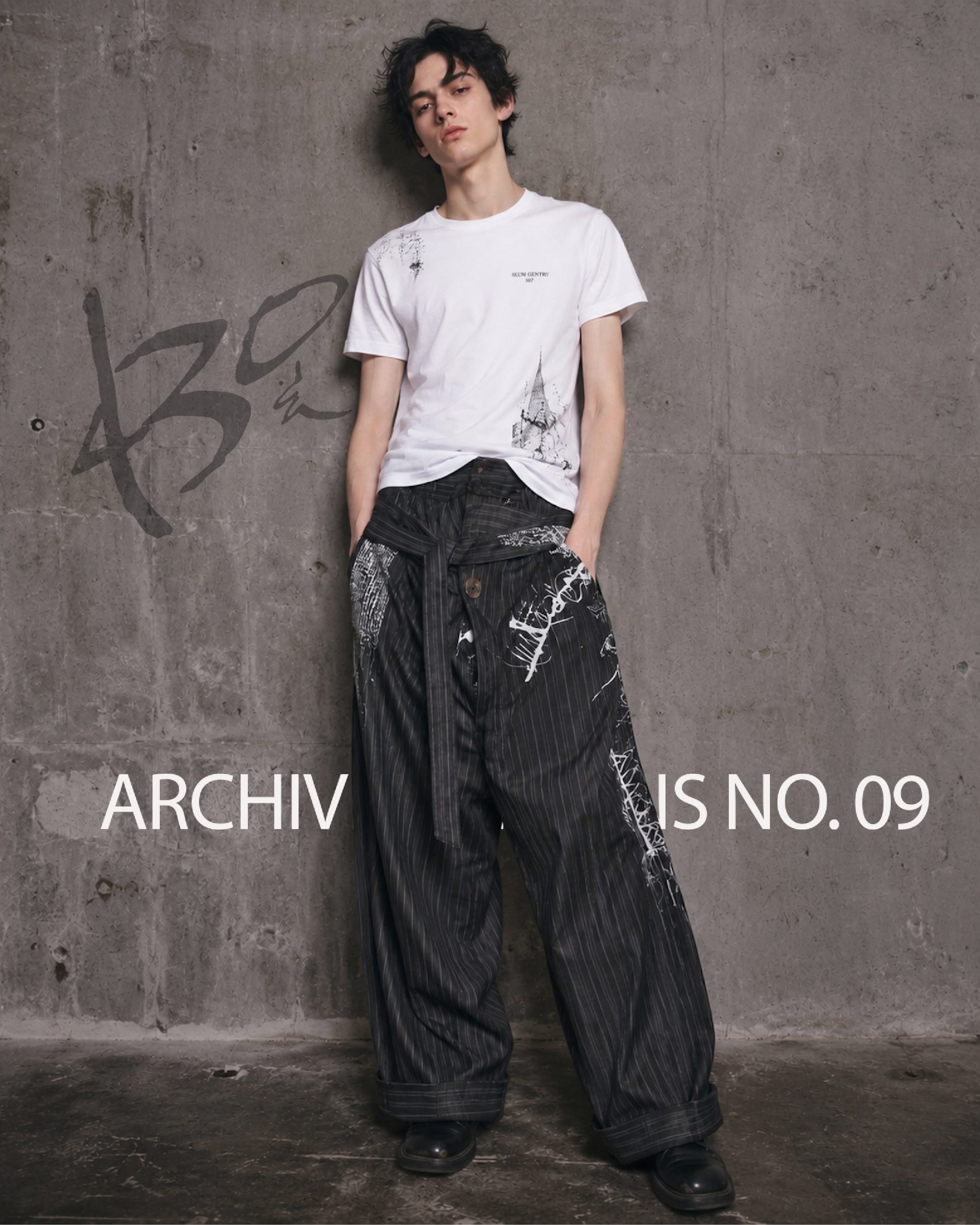 Slum Gentry Twisted Pinstripe Trousers