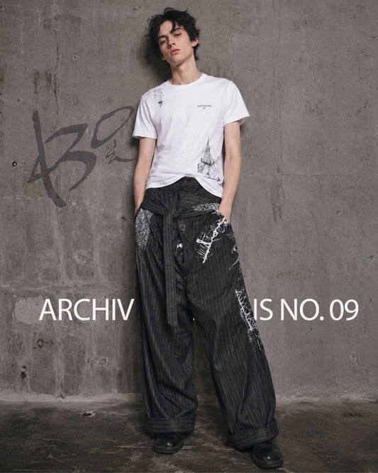 Slum Gentry Twisted Pinstripe Trousers